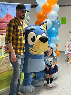 Blue Cartoon Dog