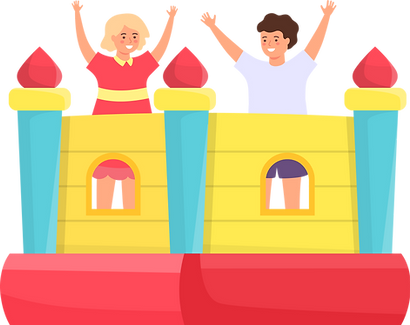 Cartoon Headquarters - Bounce House Graphic